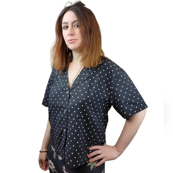 Madewell Resort Shirt in Textured Dot - Picture 3 of 16
